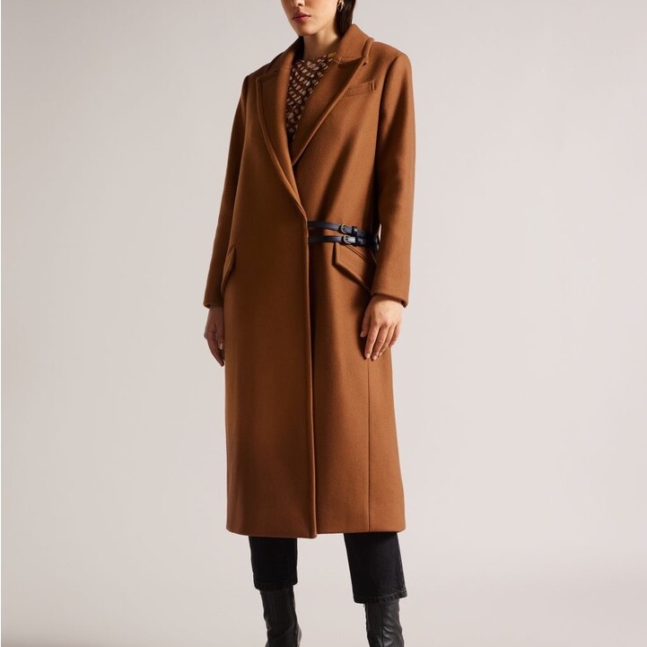 Ted Baker Brown Long Coat
